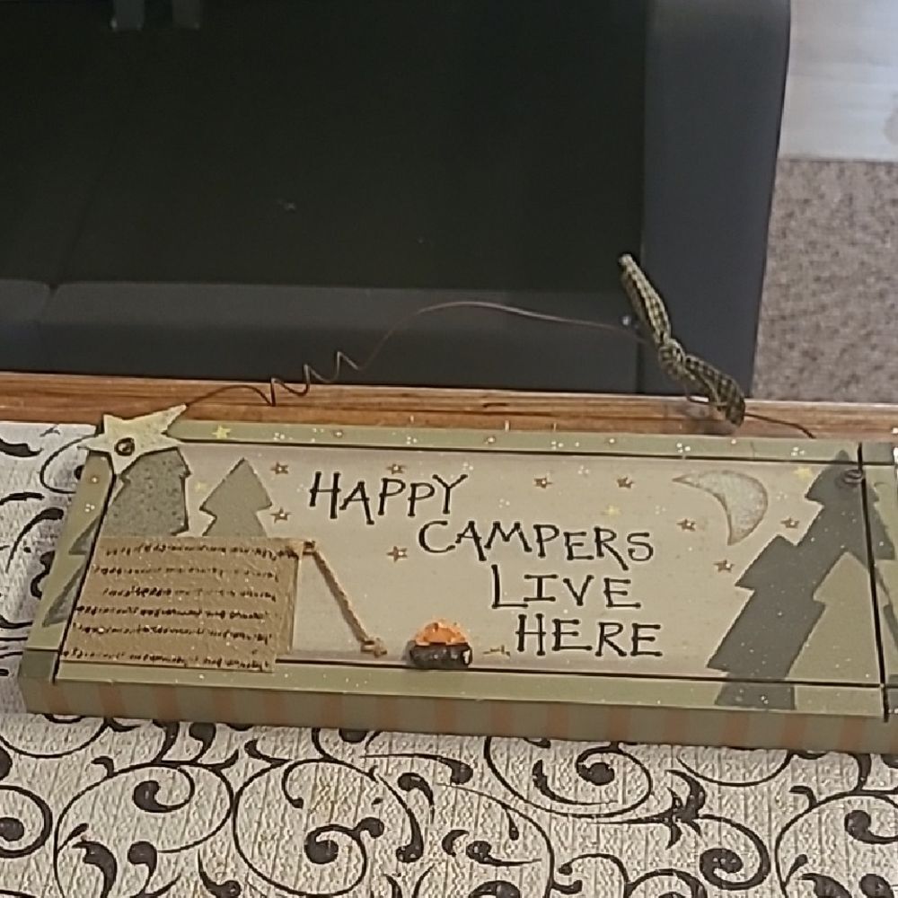 Happy Campers Wall Sign